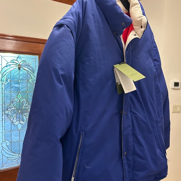 Men’s Gucci, DETACHABLE SLEEVE puffer jacket size 54 made in Italy - Picture 4 of 11